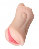 Juicy Pussy Masturbator Realistik Fruity Tongu, Ağız ve Vajina TPE Ten 19 cm