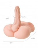 Juicy Pussy Penis Masturbator TPE Ten 25 cm 19 cm Dildo