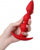 Trio Anal Plug Kırmızı 16 cm