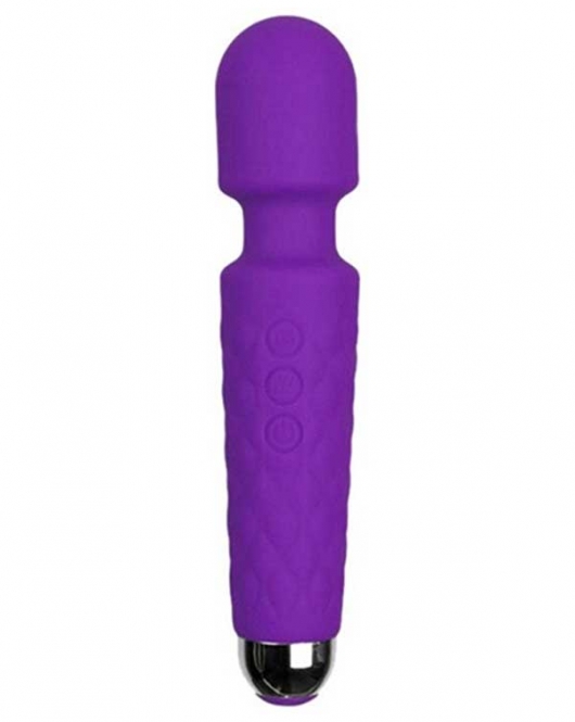 Female Wand Massager Şarjlı Vibratör - Mor