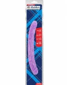 Hi-Rubber Şeffaf Jel Çift Taraflı Dildo - 32.5cm Mor