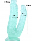 Noctis 19cm Yeşil Çiftli Dildo No:76