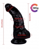 Noctis 22cm Siyah Realistik Dildo No:174