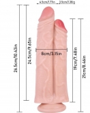 Noctis 26,5cm Realistik Çiftli Dildo No:111