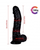 Noctis 26cm Siyah Realistik Dildo No:172