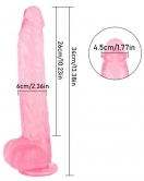 Noctis 33cm Pembe Realistik Dildo No:154