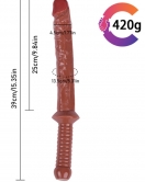 Noctis 39cm Kahverengi Realistik Kılıç Dildo No:162