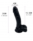 Noctis Siyah 19,2 cm Realistik Dildo No:184