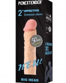 Penextender Big Head 50mm Dolgulu Penis Kılıfı