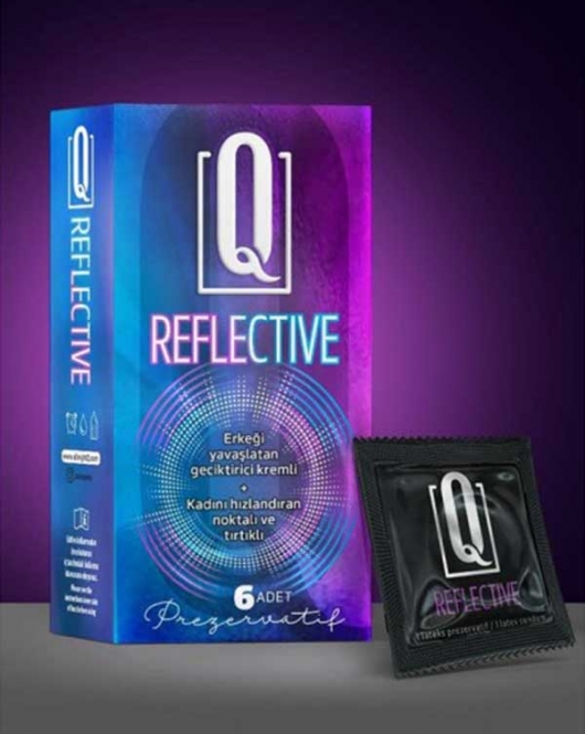 Q REFLECTİVE 6'LI PREZERVATİF