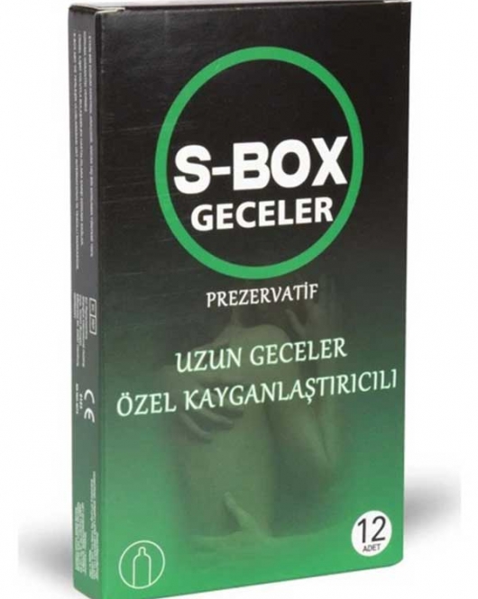 S-Box Özel Kayganlaştırıcılı Prezervatif 12'li