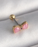 316L Çelik Gold Renk Pembe Fiyonk Model Tragus Piercing