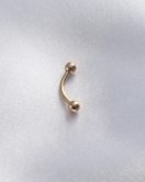 316L Cerrahi Çelik Gold Renk Minimal Toplu Banana Piercing