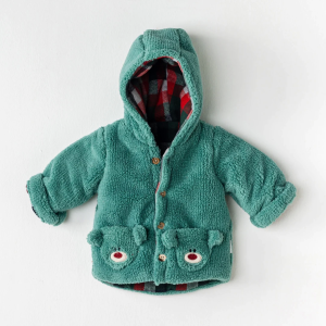Andywawa AC24391 Meow Bebek Elbise Takım Pink Grey