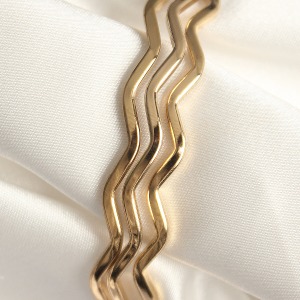 316L Çelik Gold Renk Ajda Model Kadın Bileklik