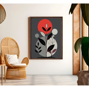 Bohem Tarz MDF Plastik Çerçeveli Dekoratif Tablo 01 