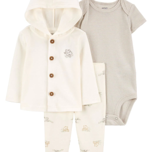Carter's Layette Bebek 3'lü Hırkalı Set 1R196210 Renkli
