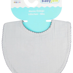 BabyJem Bürümcük Müslin Önlük 811 Gri