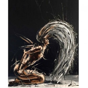  Saçların Dansı Sayılarla Boyama Seti Kasnaklı  40 x 50
