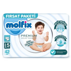 Molfix Premium Bebek Bezi Fırsat Paketi 5 Beden 11-18 Kg 42 Adet