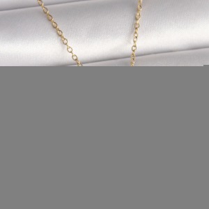 316L Çelik Gold Renk Zincir Beyaz Mineli Gün Batımı Model Zirkon Taş Detay Kadın Kolye