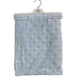 Bibaby Embossed Star 90x108 Battaniye 64728 Blue