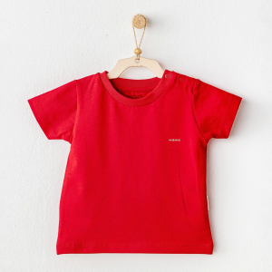 Andywawa Ac25971 Casual Bebek Tişört Red