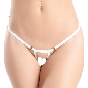 Beyaz Arası Açık Seksi Tanga TM1135