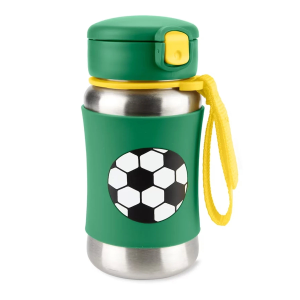 Skip Hop Zoo Pipetli Paslanmaz Çelik Suluk 350 ml Futbol
