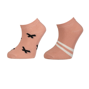 Bibaby Biorganic Çizgili 2'Li Yaş Patik Çorap 68429 Pembe