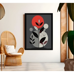 Bohem Tarz MDF Plastik Çerçeveli Dekoratif Tablo 01 