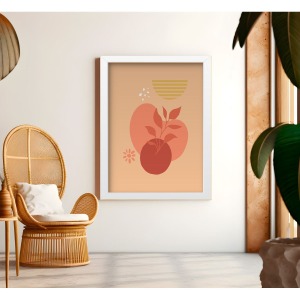 Bohem Tarz MDF Plastik Çerçeveli Dekoratif Tablo 01 