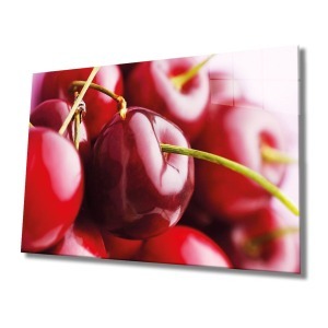 Meyveler Cam Tablo 4mm Dayanıklı Temperli Cam