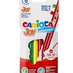 Carioca Joy Süper Yıkanabilir Keçeli Boya Kalemi 6'Lı