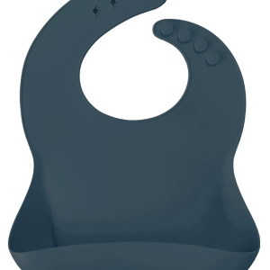 OiOi Basics Silikon Mama Önlüğü Deep Blue