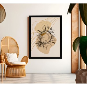 Bohem Tarz MDF Plastik Çerçeveli Dekoratif Tablo 01 