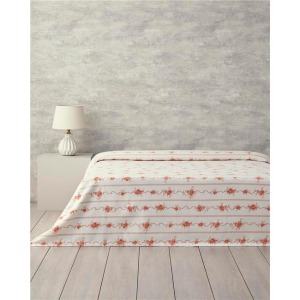 English Home Flower Çift Kişilik Line Pike 200x220 cm Turuncu