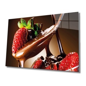 Meyveler Cam Tablo 4mm Dayanıklı Temperli Cam