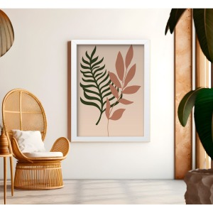 Bohem Tarz MDF Plastik Çerçeveli Dekoratif Tablo 01 