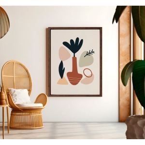 Bohem Tarz MDF Plastik Çerçeveli Dekoratif Tablo 01 