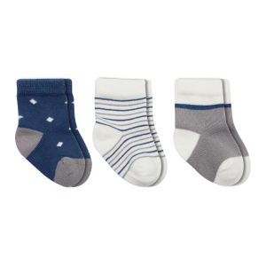 Bistyle 3'lü Penye Erkek Soket Çorap Bs10111 İndigo