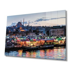 Led Görünümlü Kadın Cam Tablo