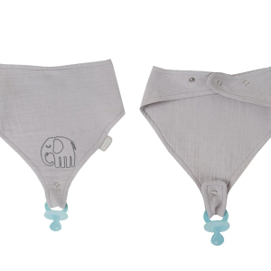 BabyJem Emzik Askılı Müslin Önlük 837 Gri