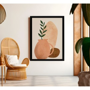 Bohem Tarz MDF Plastik Çerçeveli Dekoratif Tablo 01 