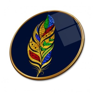 Djital Baskı Yuvarlak Cam Tablo 27