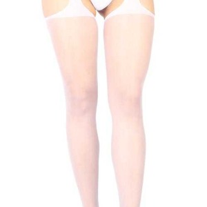 Beyaz Özel Bölgesi Açık Fantazi Külotlu Çorap TM1054