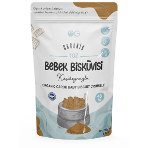 Og Natural Organik Keçiboynuzlu Toz Bebek Bisküvisi 240 Gr 6+ Ay