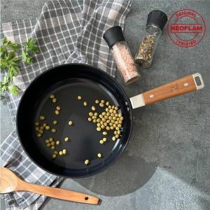 Neoflam Bien Alüminyum Döküm Wok Tava Siyah 24cm