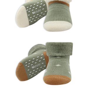 Bistyle Puanlı Kaymaz Havlu Soket Çorap 2'Li BS10502 Nil