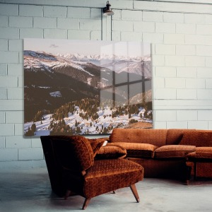 Doğa Manzara Cam Tablo 482
